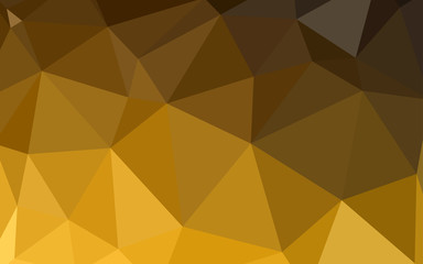 Dark Orange vector triangle mosaic template.