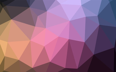 Obraz premium Dark Pink, Yellow vector abstract polygonal template.