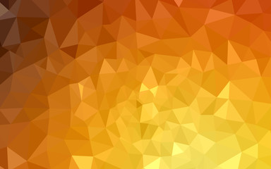 Light Orange vector shining triangular backdrop.
