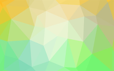 Light Green, Yellow vector triangle mosaic cover.