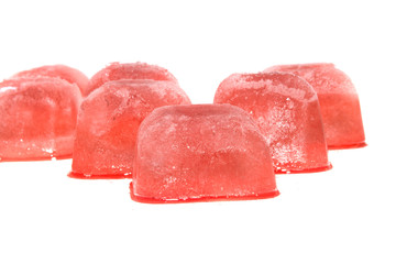 ice cubes isolated on white background