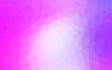 Fototapeta premium Light Purple, Pink vector shining triangular backdrop.