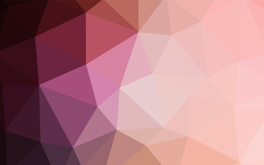 Light Pink vector polygonal background.