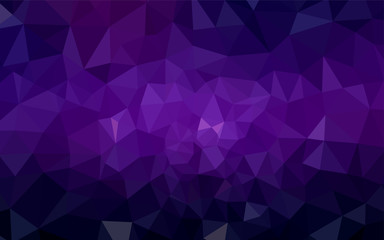 Dark Purple, Pink vector polygonal template.