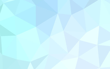 Obraz premium Light BLUE vector polygonal template.