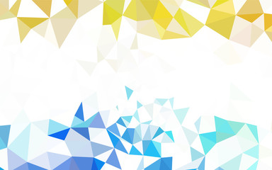 Dark BLUE vector polygon abstract background.