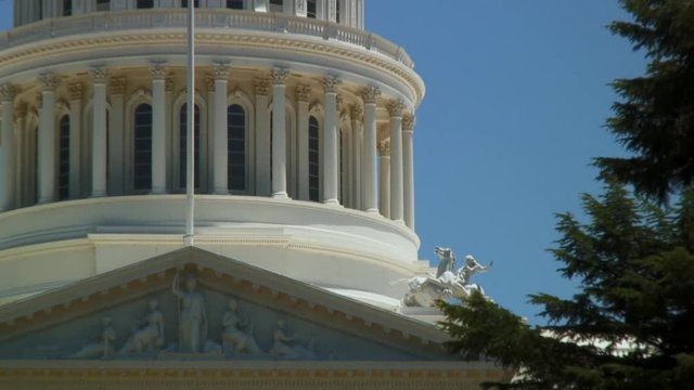 Beautiful Construction of State Capitol Building Sacramento California, USA
