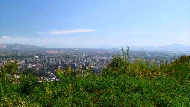 Beautiful Greenish View Under Sky, Santiago