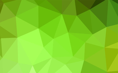 Fototapeta na wymiar Light Green, Yellow vector polygon abstract backdrop.
