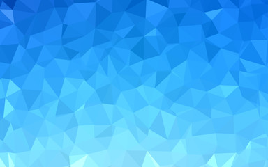 Fototapeta na wymiar Light BLUE vector abstract polygonal pattern.