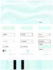 Light BLUE vector style guide with bent lines.