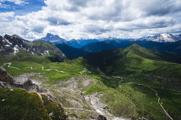 Fototapeta na wymiar Giau Pass, Dolomites, Italy