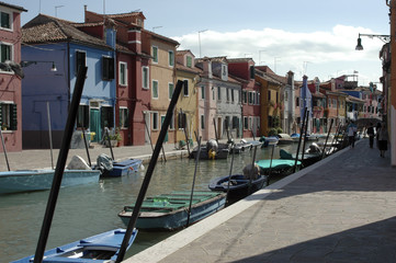 Fototapeta na wymiar Burano, Insel Burano, Venedig, Venetien, Italien, Europa