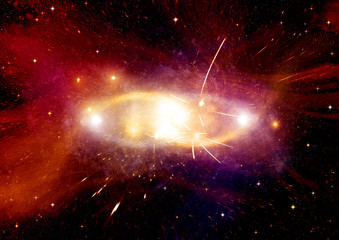 galaxy in a free space