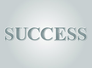 Business concept Success text guilloche pattern certificate style