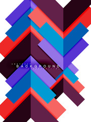 Multicolored abstract geometric shapes, geometry background for web banner