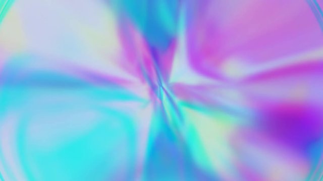 Retro Blurred 70's Psychedelic Holographic Abstract Background Loop
