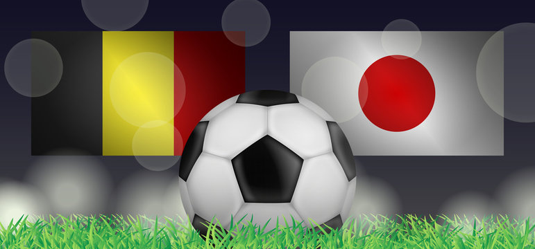 Fußball 2018 - Achtelfinale (Belgien vs Japan)