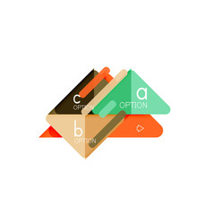 Triangle data visualization design, option infographic layout