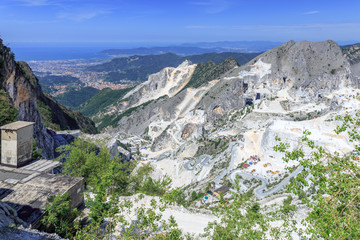 Fototapeta premium Aussicht auf Marina di Carrara