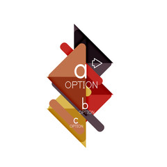 Triangle data visualization design, option infographic layout