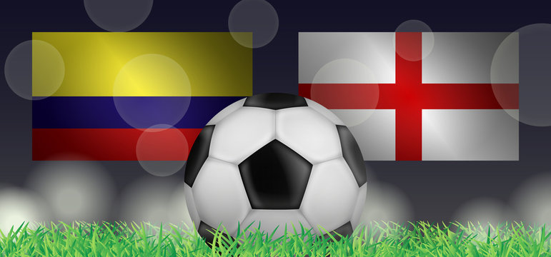 Fußball 2018 - Achtelfinale (Kolumbien vs England)
