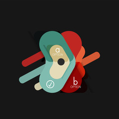 Flat design geometric infographics, arrow shape vector sticker or label, price tags, offer promotion badge, icon design, paper style layout for data graphic visualization step by step process, for