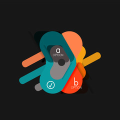 Flat design geometric infographics, arrow shape vector sticker or label, price tags, offer promotion badge, icon design, paper style layout for data graphic visualization step by step process, for