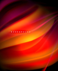 Neon holographic fluid color wave for web, wallpaper, pattern, texture and background
