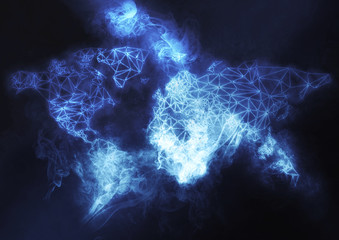 抽象的な世界地図