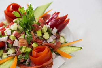 salad concept for restaurant or cafe. 