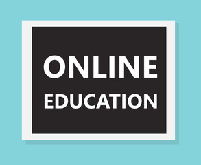 online education concept- vector illustration