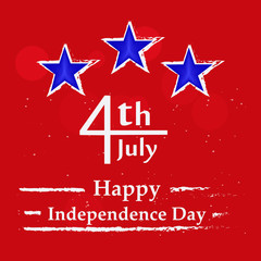 Illustration of background for USA Independence day