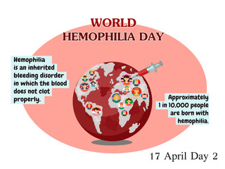Vector Illustration of World Hemophilia Day