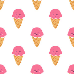 Pink Ice Cream Patern
