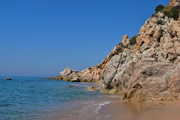Fototapeta na wymiar Plaże Katalonii, Hiszpania