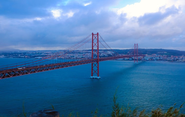 Lisbon Bridge - April 25th, Old Salazar Bridge, Portugal
