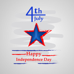 Illustration of background for USA Independence day