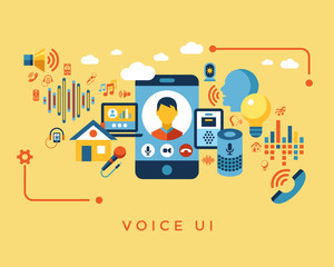 Voice user interface icon set
