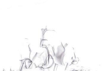 Abstract fire on white background