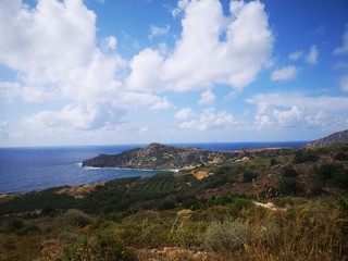 Mountain on a coastline