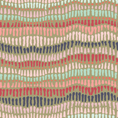 Seamless vector spots and strokes earth colours pattern for fabric, textile, wrapping, ceramic