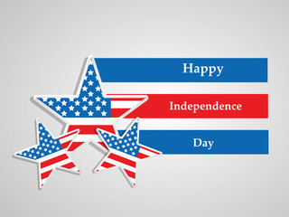 Illustration of background for USA Independence day