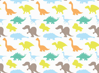 Dinosaurs Wallpaper Vector Illustration 9