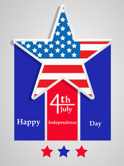 Fototapeta na wymiar Illustration of background for USA Independence day