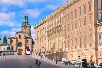 Fototapeta na wymiar Royal palace, Stockholm , Sweden , Gamla Stan