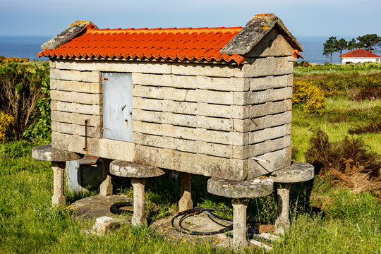 Horreo Reservoir in Galicia Spain