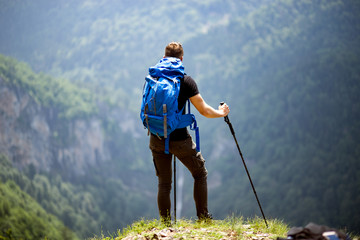 Hiker enjoying the view