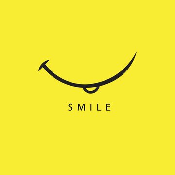 Smile Vector Template Design Illustration