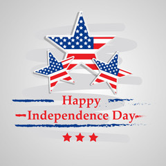 Illustration of background for USA Independence day